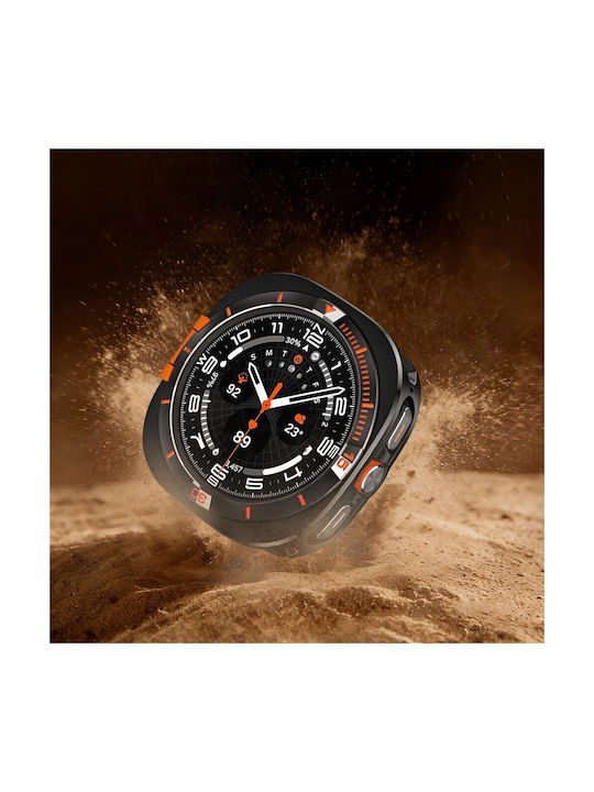 Ultra Hybrid Aluminium Case Samsung Galaxy Watch Ultra 47mm Black Orange
