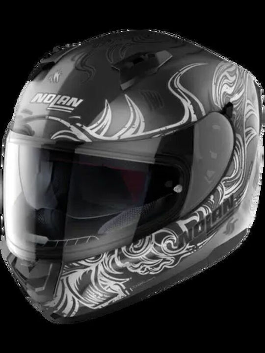Nolan N60-6 Muse Flat Full Face με Sun Visor ECE 22.06 Lava Grey / White / Black 69