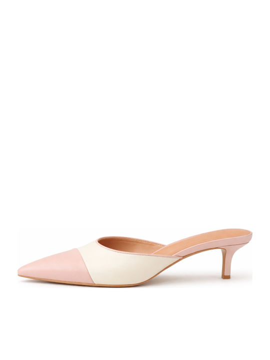 Damen Pantoletten mit Dünn Hoch Absatz in Rosa Farbe SB-C-788-26ML-Rosa
