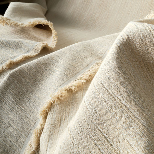 Kentia Maxton 12 Four-Seater Sofa Throw Jacquard 180x320cm Beige