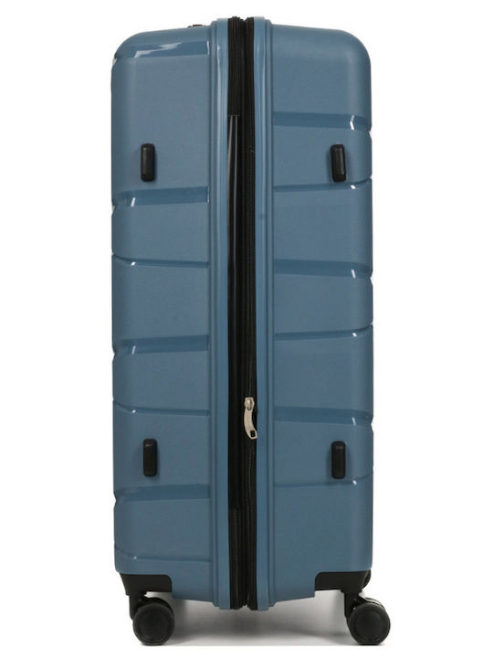 Großer Blauer Polypropylen Koffer 4 Räder Sicherheitsschloss 29nav883 29883-03