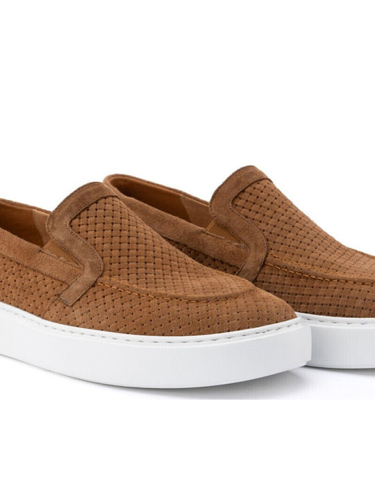 Suede Ανδρικά Loafers σε Ταμπά Χρώμα