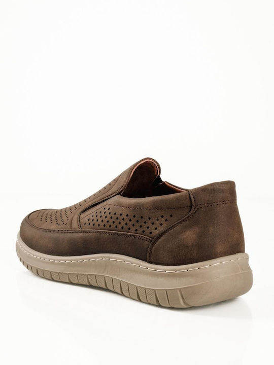 Men's Moccasins In Brown Colour