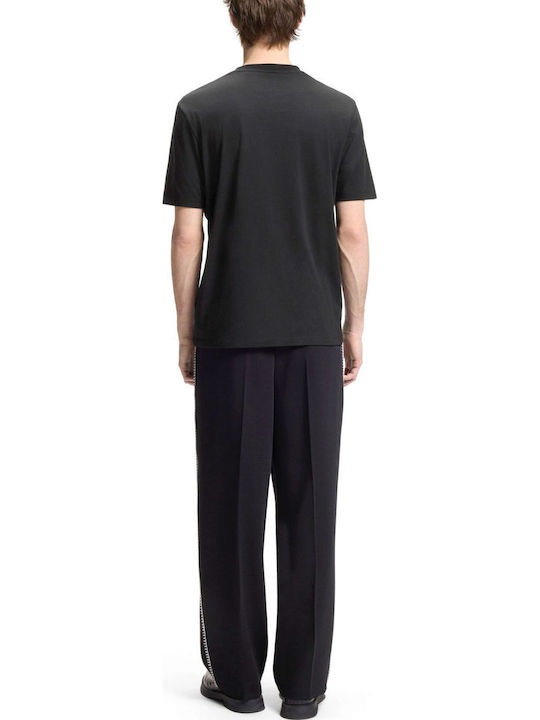 Herrenblusen Kurzarm T-Shirt Schwarz