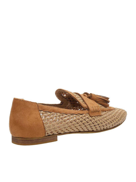 Women's Moccasins in Tabac Brown Color