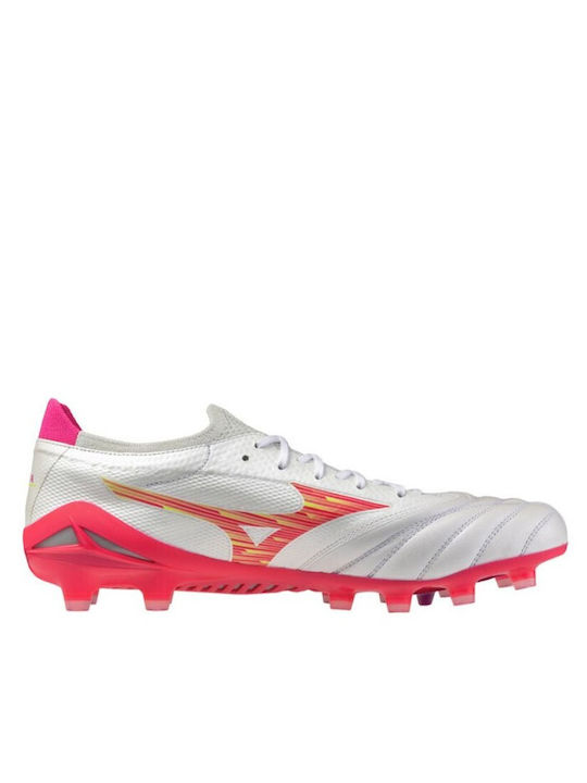 Mizuno Morelia Neo Iv Beta Elite Football Shoes with Cleats FG White
