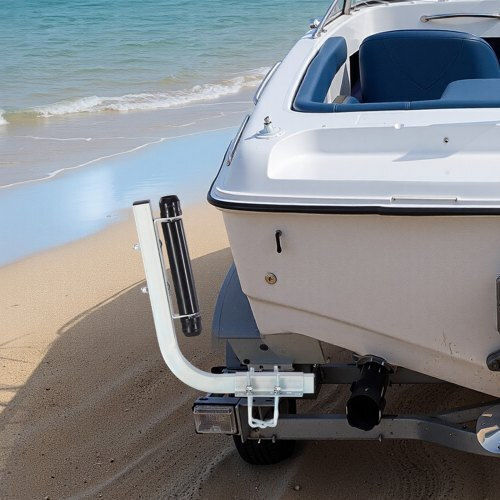 Vevor Boat Trailer Guides 470 Mm/520 Mm Height Adjustable Trailers Guide 2pcs Thickened High-duty Steel Trailer Guide-ons Smooth Roller Guidance V-hull Boats Small To Mid-size Boats
