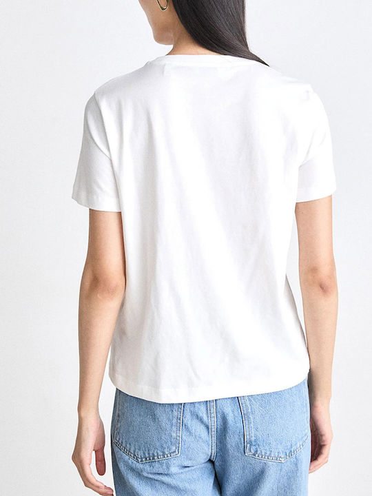 Gant Archive Shield Tricou Alb