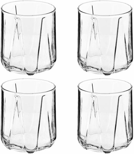 Kadax Kadax Set Gläser Whiskey Wasser aus Glas 360ml 4 Stück