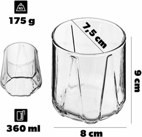 Kadax Whiskey Wasser Glas 360ml