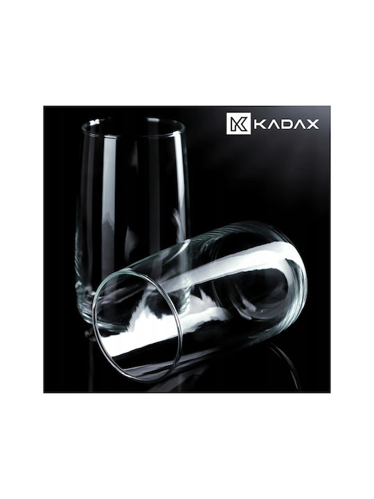 Kadax Wasserbrillen aus Glas 480ml 4 Stück
