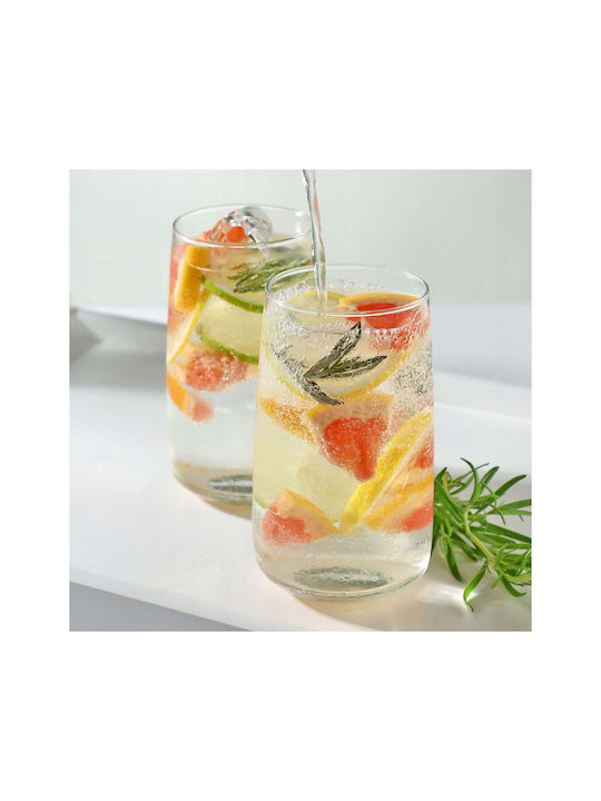 Kadax Wasserbrillen aus Glas 480ml 4 Stück