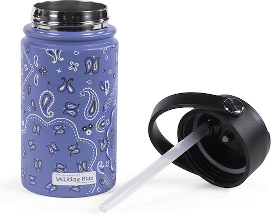 Walking Mum Παγούρι Θερμός Bandana Σιέλ 350ml 1120800763