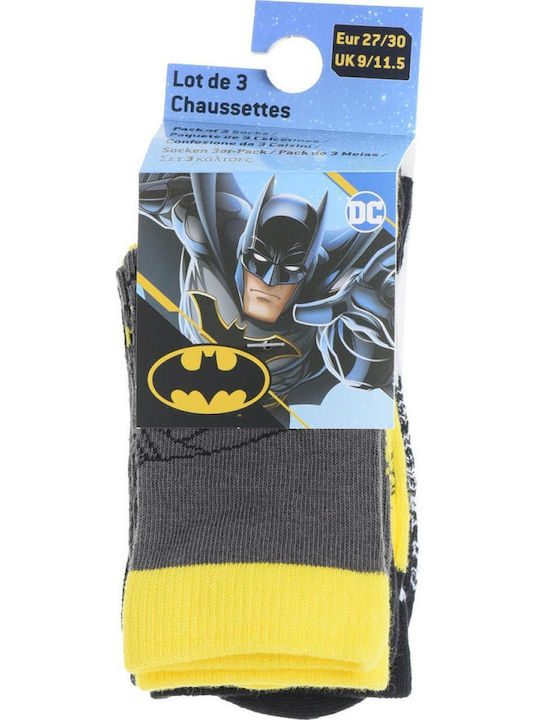Superheroes Kinder Socks 3er-Pack Jungen Batman Grau
