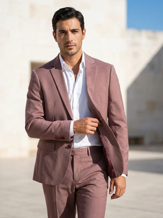 Men's Suit Burgundy