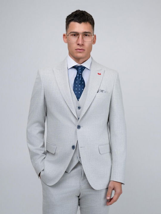 Summer Men's Groom's Gray Suit