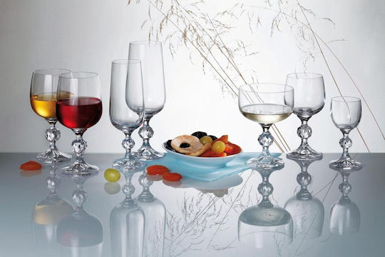 Crystalite Bohemia Set Crystal Goblets Transparent 36 Pieces