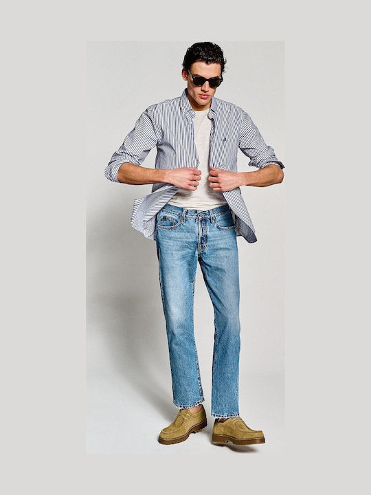 Men's Jeans Pants with Regular Fit Blue-Denim