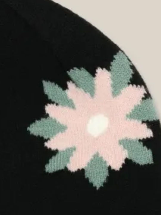 Beanie Γυναικείος Σκούφος Πλεκτός σε Μαύρο χρώμα