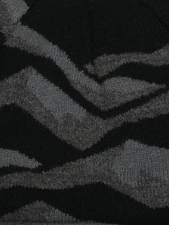 Beanie Unisex Σκούφος Πλεκτός σε Μαύρο χρώμα