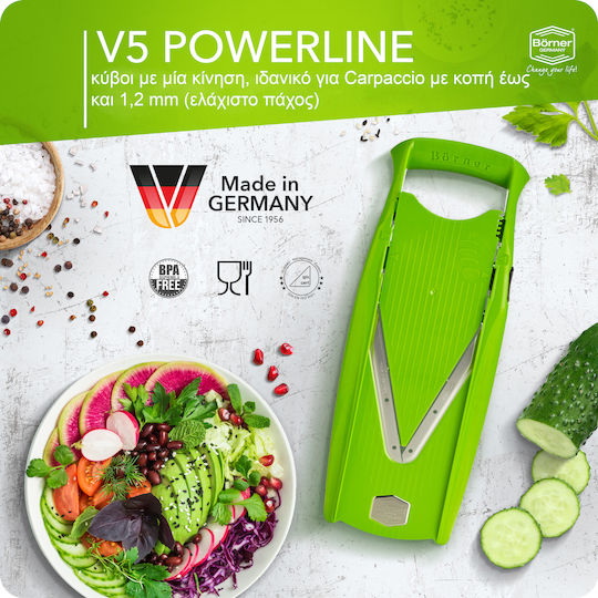 Borner Slicer V5 Powerline Pro Set 7 Pieces Green
