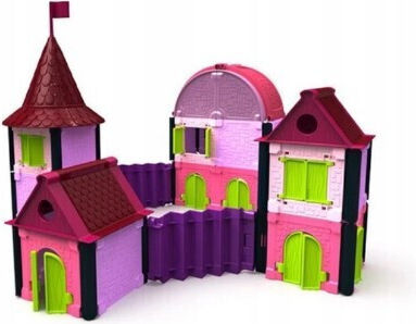 Modulares Miniatur-Spaßspielzeug Märchenschloss 85 Stück + 2 Figuren