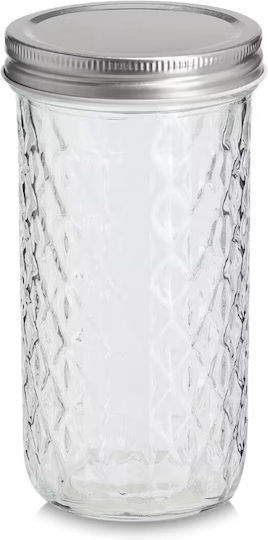 Zeller Set of 3 General Use Glass Jars with Cork Transparent 100ml 3 Pieces