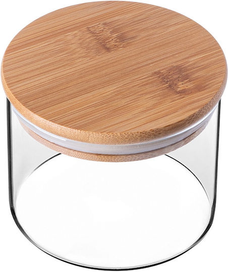 Kadax Set of 6 Glass Cereal Jars with Lid Transparent 550ml 6 Pieces