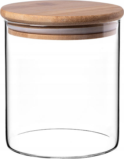 Kadax Vază Cereale cu Capac Sticlă Transparentă 800ml