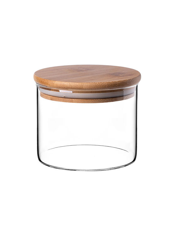 Kadax Set 6 Stück Getreidegläser mit Deckel Glas Transparent 550ml 6 Stück