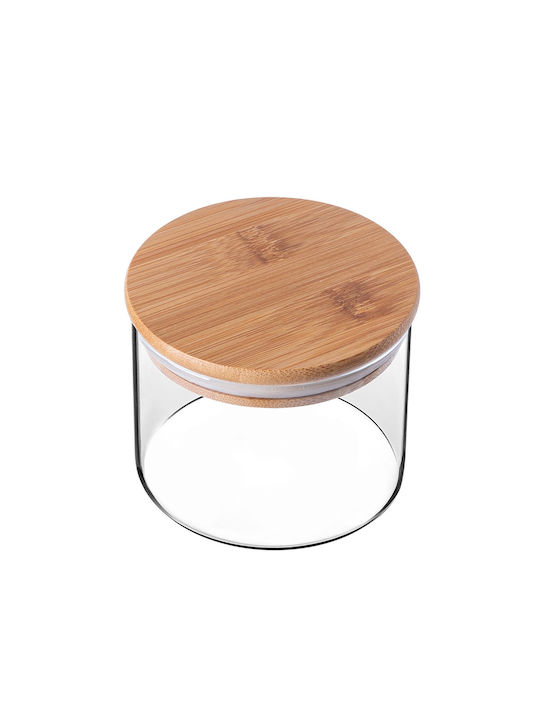 Kadax Set 3 Stück Getreidegläser mit Deckel Glas Transparent 550ml