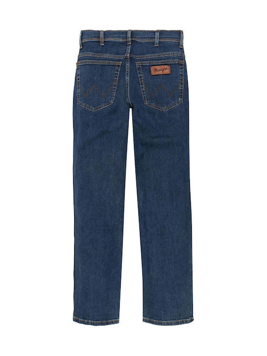 Texas Men's Jeans Pants Elastic with Regular Straight Fit Navy Blue