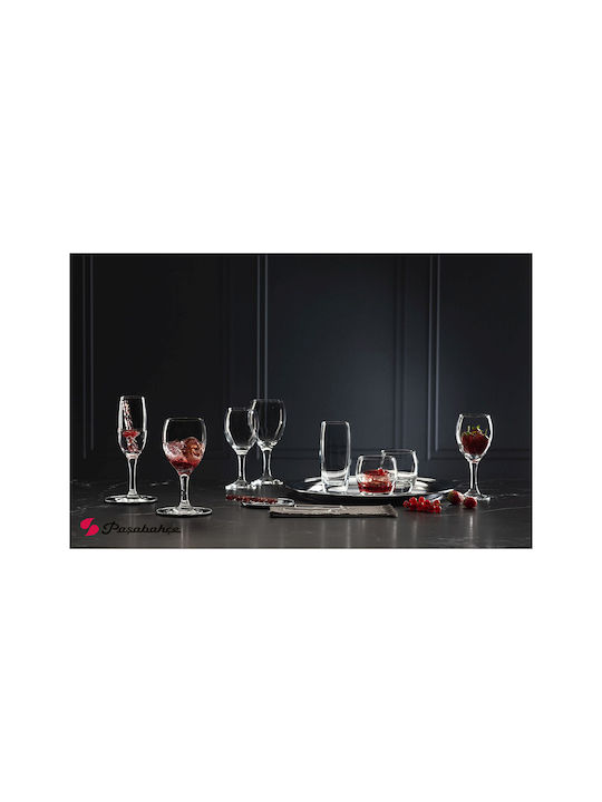 Espiel Imperial Set Glasses for White Wine Made of Glass in White Color Goblets 3 Pieces