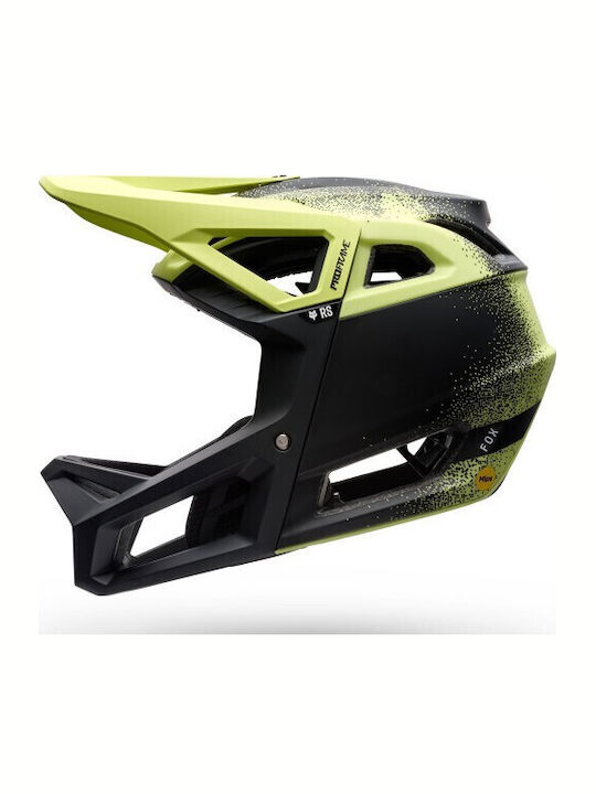 Fox Proframe Full Face Κράνος Ποδηλάτου Downhill / Βουνού Κίτρινο