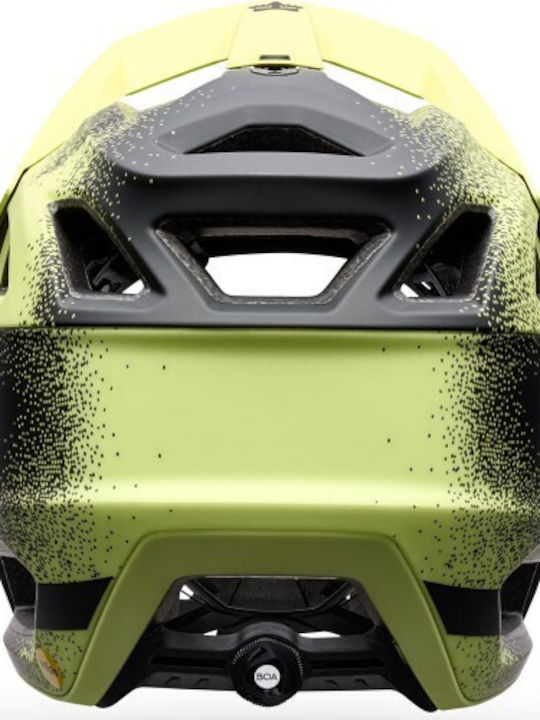 Fox Proframe Full Face Κράνος Ποδηλάτου Downhill / Βουνού Κίτρινο