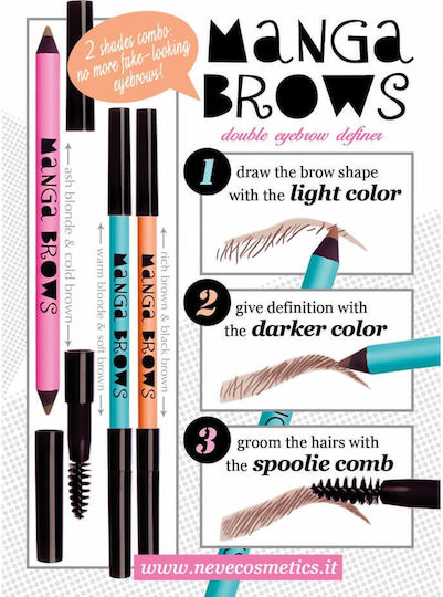 Neve Neve Augenbrauen-Make-up Bleistift Ash Blonde