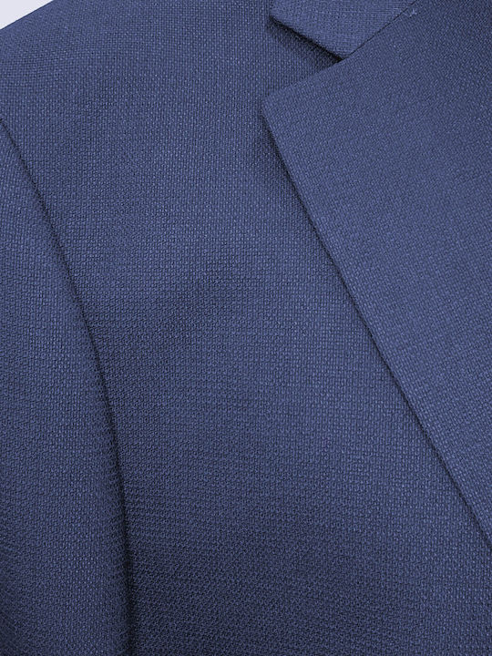 Winter Herrenanzugsjacke mit Schlanke Passform Blau