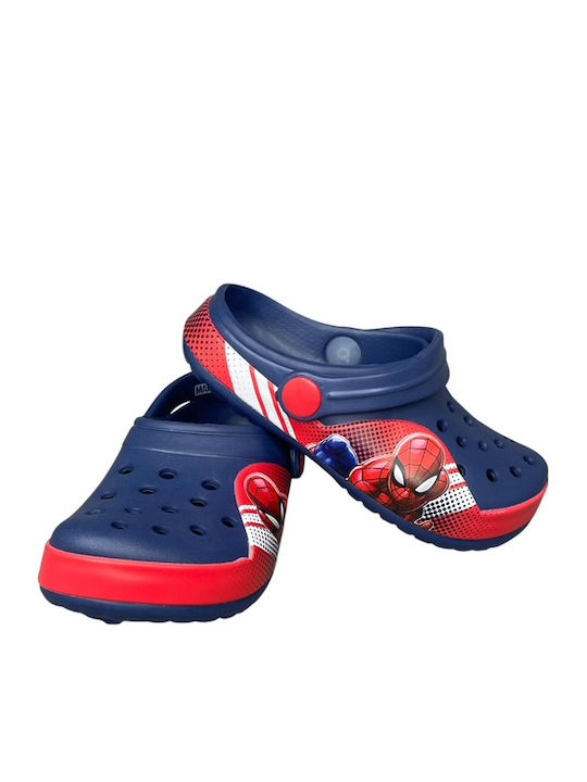 Marvel Spiderman Kids Beach Clogs Blue PA-07159-3-22