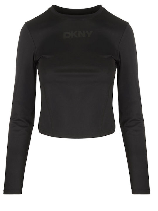 Logo Women's Blouse Long Sleeve Black