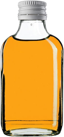 Sticlă Flask 100ml Capac Alb 10 Bucăți