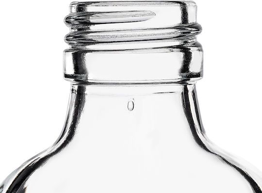 100ml Flask Bottle Black Cap 1 Pc