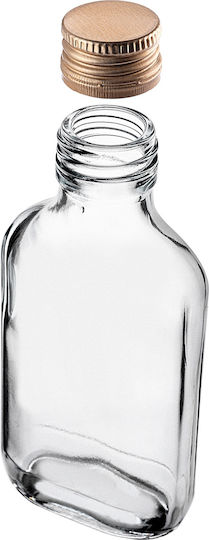 Kadax Wein-/Getränkeflaschen 100ml Goldene Deckel 10 Stück