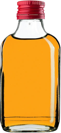 Sticlă Flask 100ml Capac Roșu 1 Bucată
