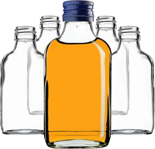 Kadax Wein-/Getränkeflaschen 100ml Marineblauer Deckel 10 Stück