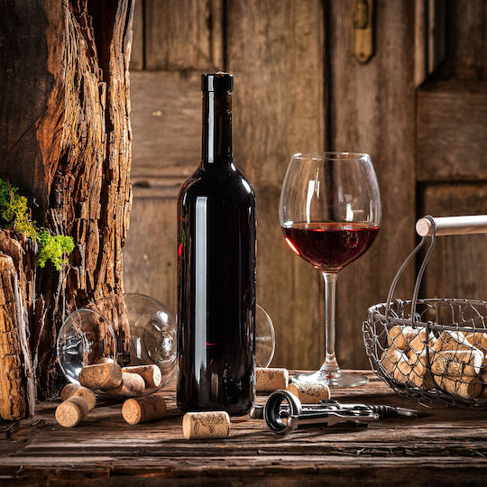 Wine Bottle Cork Bordeaux 0.75l 750ml Glass Bottles Wine Cider
