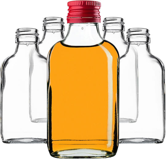 Flaschen Fläschchen 100ml Rote Kappe 10 Stücke