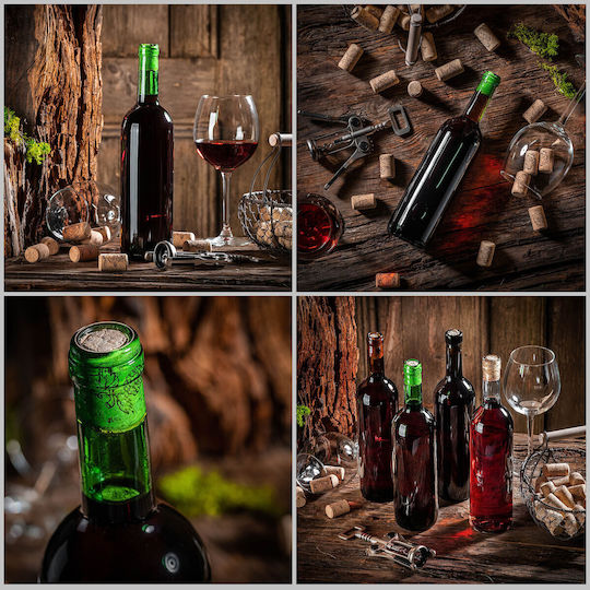 10 Pcs Glass Bottles Wine Liqueurs Wine Bottle 0.75l 750ml + Stoppers