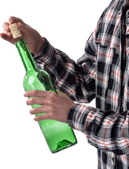 10 Pcs Glass Bottles Wine Liqueurs Wine Bottle 0.75l 750ml + Stoppers