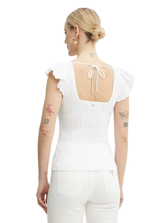 Women's Blouse Short Sleeve White