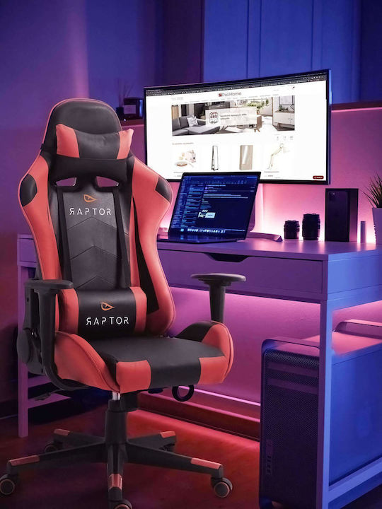 Raptor Alyx Καρέκλα Gaming Δερματίνης Μπλε